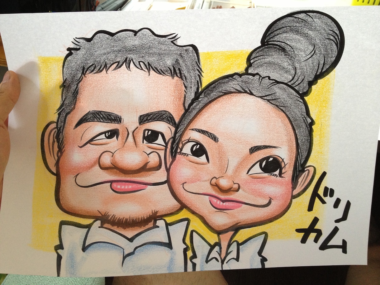 写真から『特徴を捉えた似顔絵』をお描きします。 イメージ1