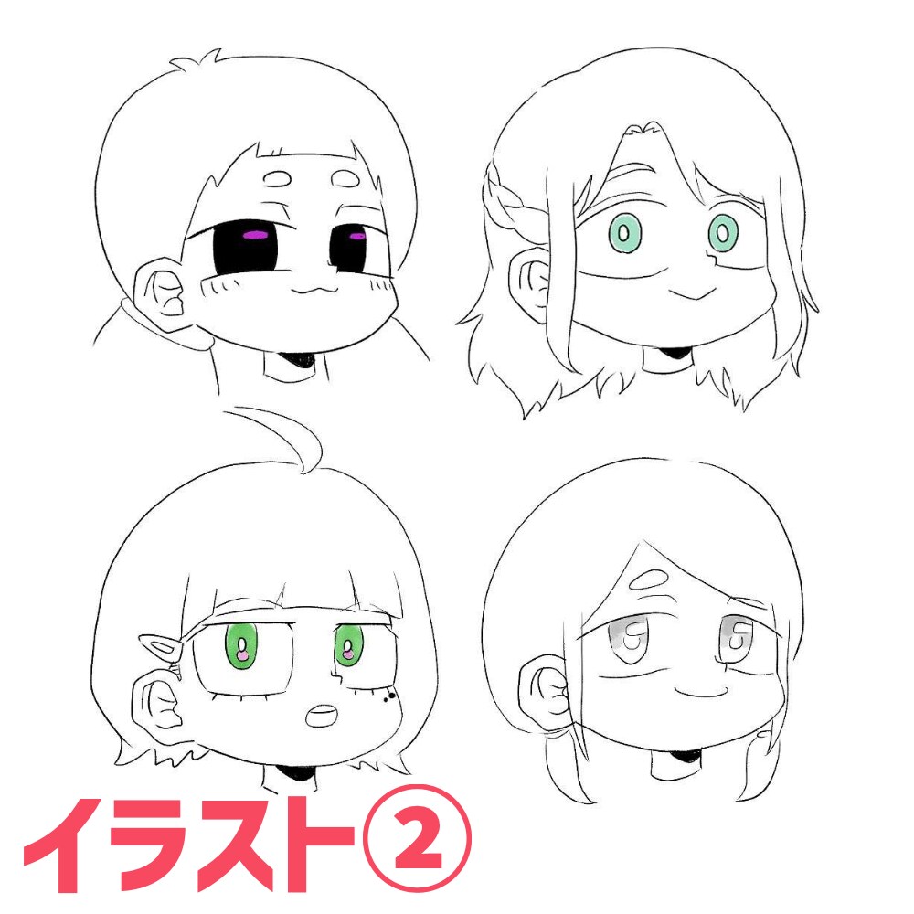 某アニメ風イラスト描きます 創作キャラを推しと同じ次元に！特徴箇条書きでもOK！ イメージ4