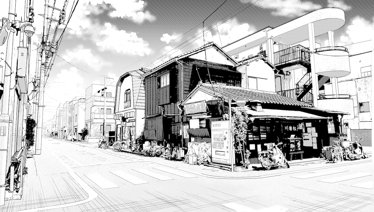 風景写真を漫画背景風に描きます 思い出・日常の景色を漫画背景風に！ イメージ2