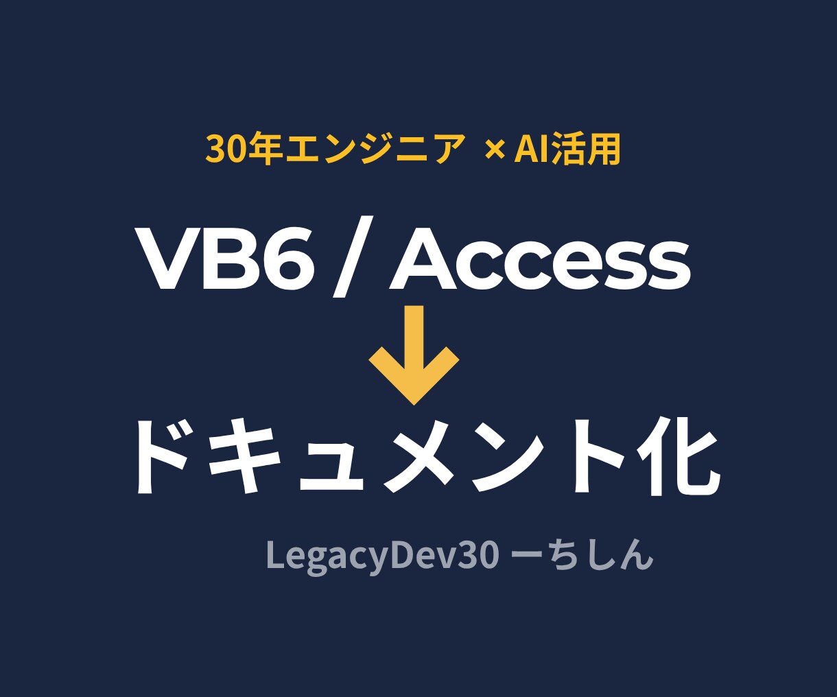 VB6コードを解析しドキュメント化します 30年経験のエンジニアがAI活用で仕様を可視化 イメージ1