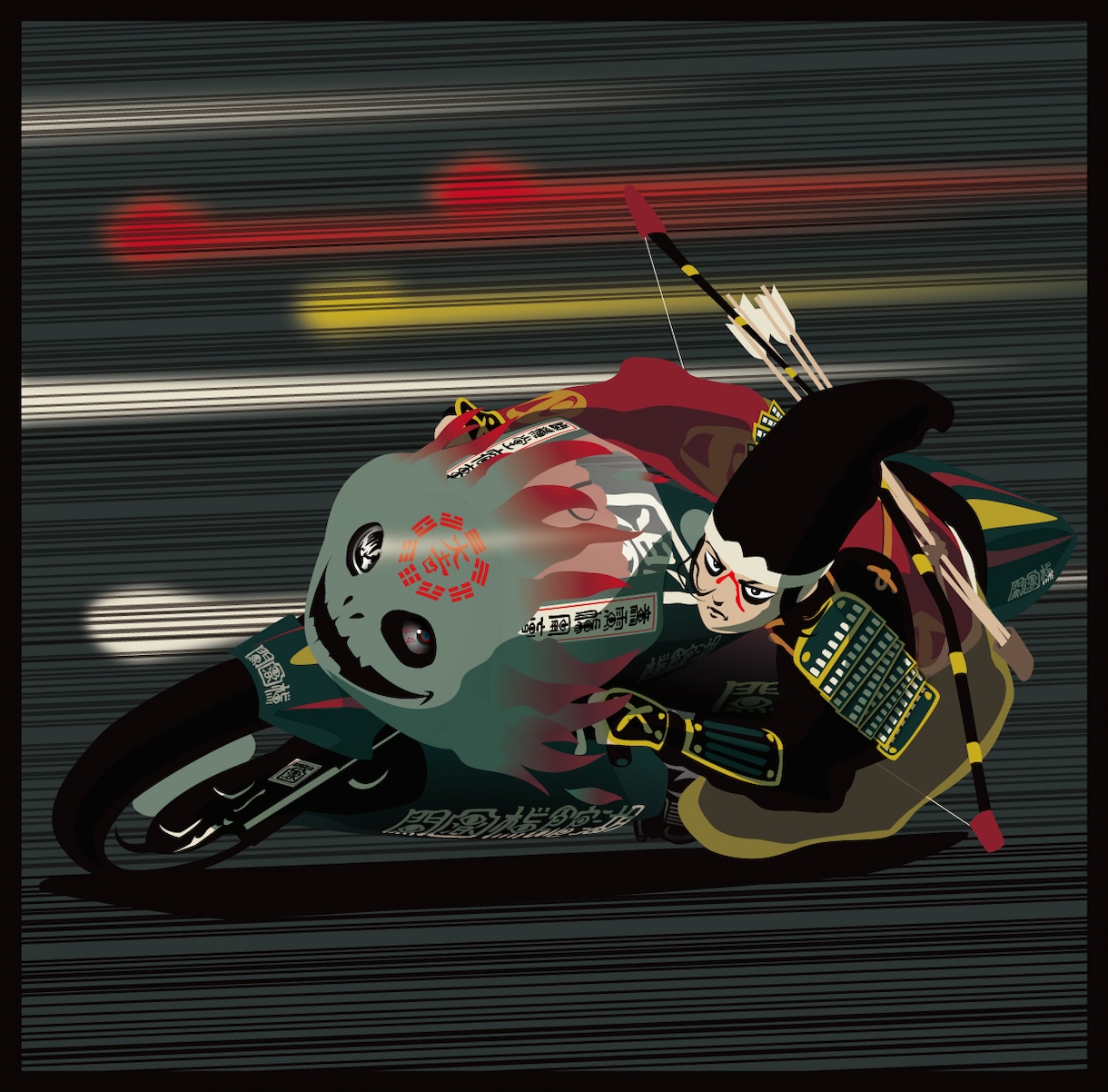 商用利用可能！和風イラスト描きます ロックンロール、バイクも和風で描きます イメージ5