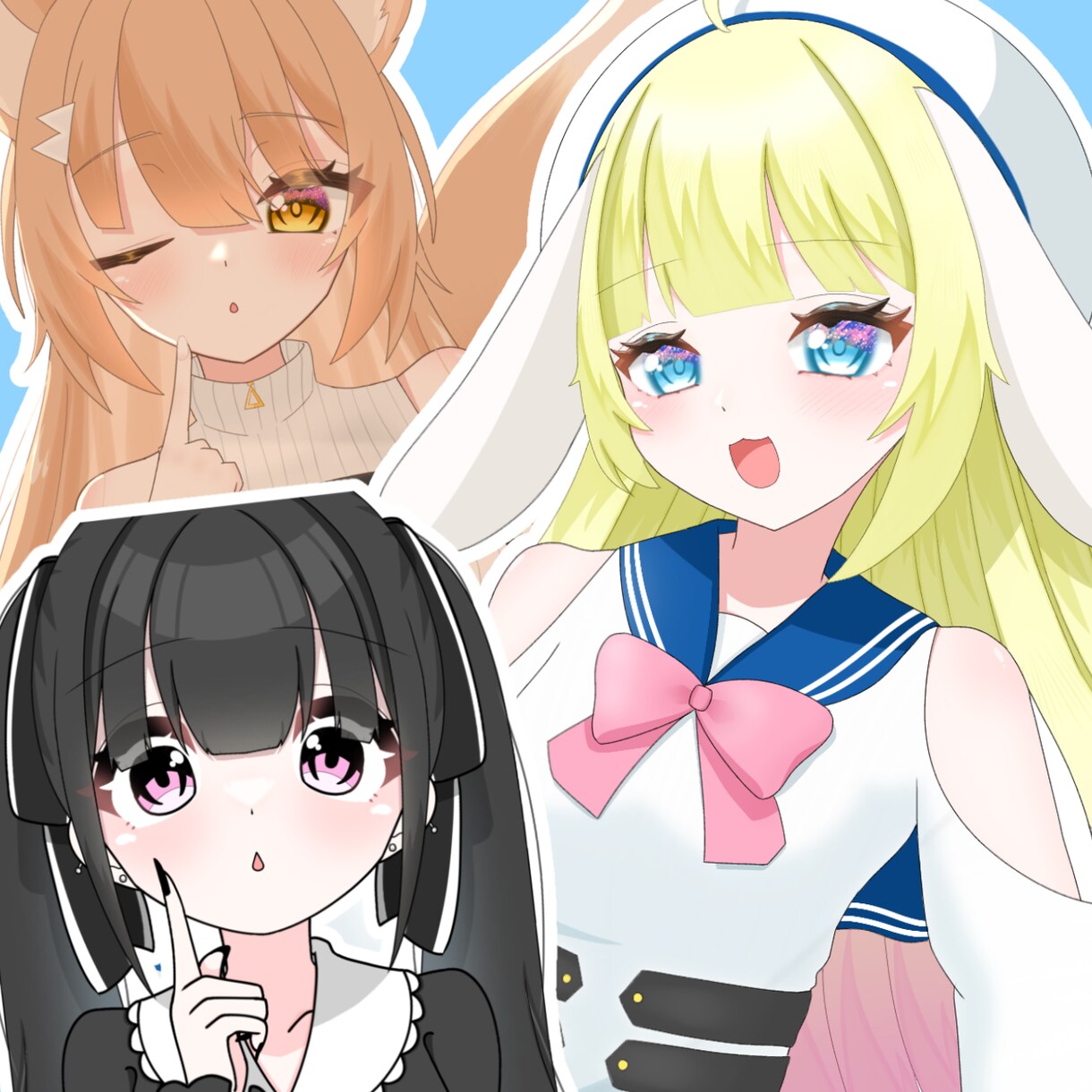 色んな用途に適したイラスト制作します 中顔面が短い、幼い印象が得意！可愛い女の子ならおまかせ！ イメージ1
