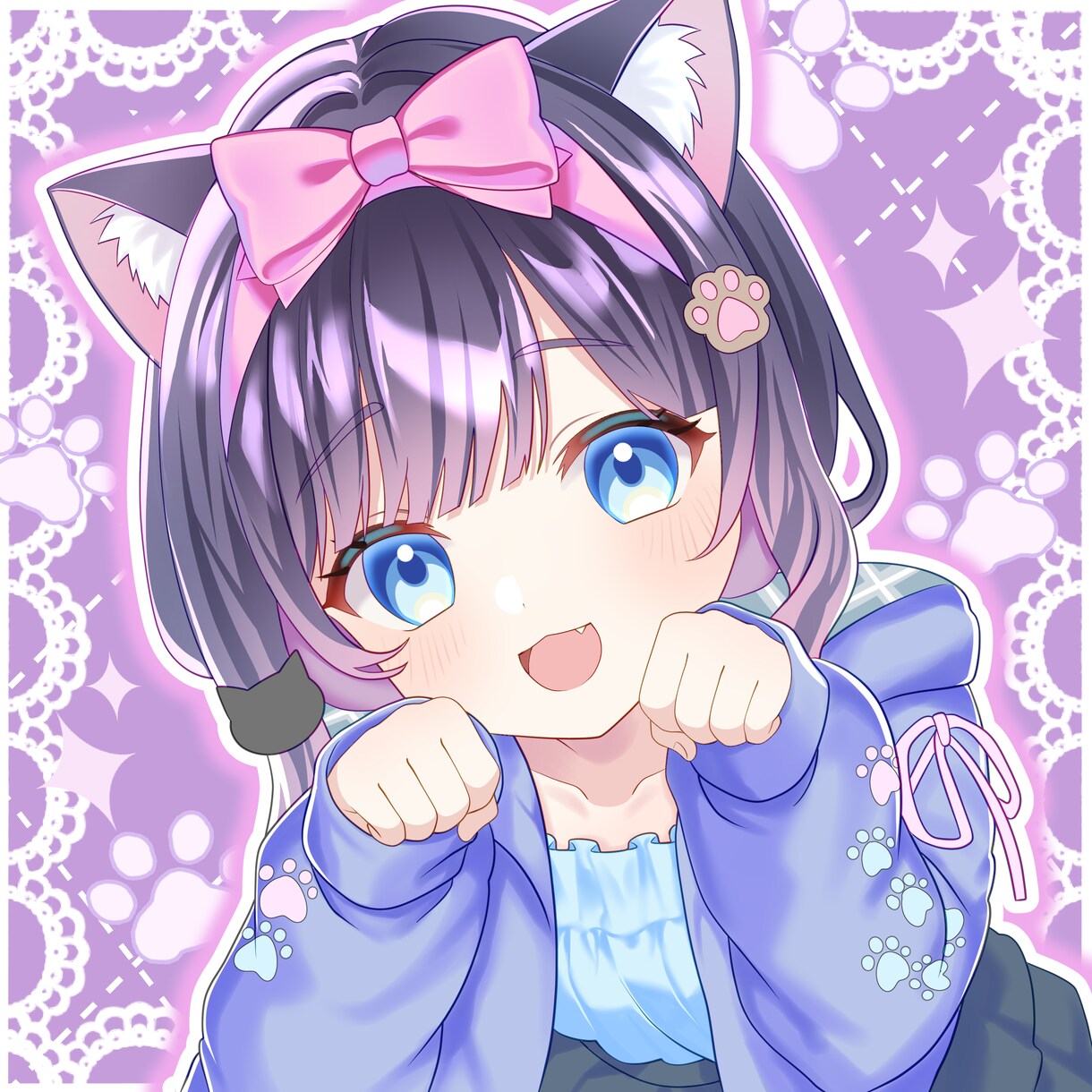 可愛いアニメ風アイコン  透明感たっぷり絵描きます ご希望の髪色・服装・表情・ポーズでお作りします イメージ4