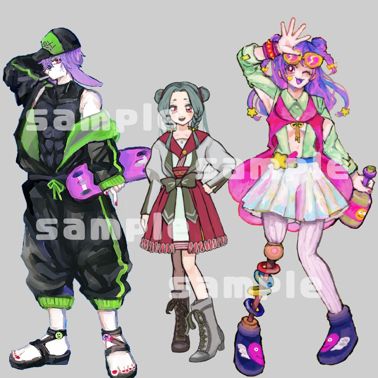 商用利用可！ポップで可愛いアイコン・立ち絵描きます はじめてのご依頼でも安心！SNS・配信など幅広い用途で◎ イメージ6