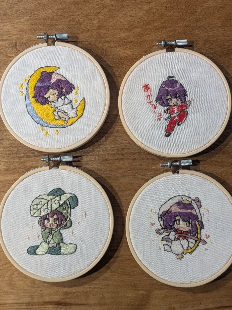 あなたのコテキャを刺繍します 推し活・配信特典受付中ひと針ひと針、心を込めて制作します。 イメージ4