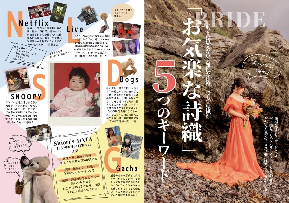 プロフィールブックの作戦のお手伝いをします 雑誌風プロフィールブック！テンプレート！ イメージ4