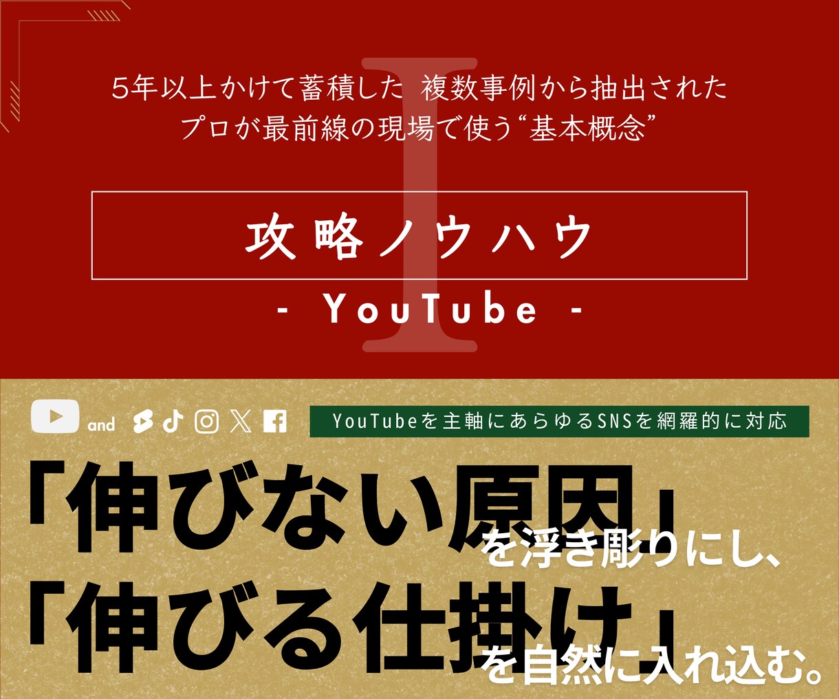 1. YouTube「攻略ノウハウ」教えます 複数事例に基づいた プロが使う「YouTube攻略の概念」 イメージ1