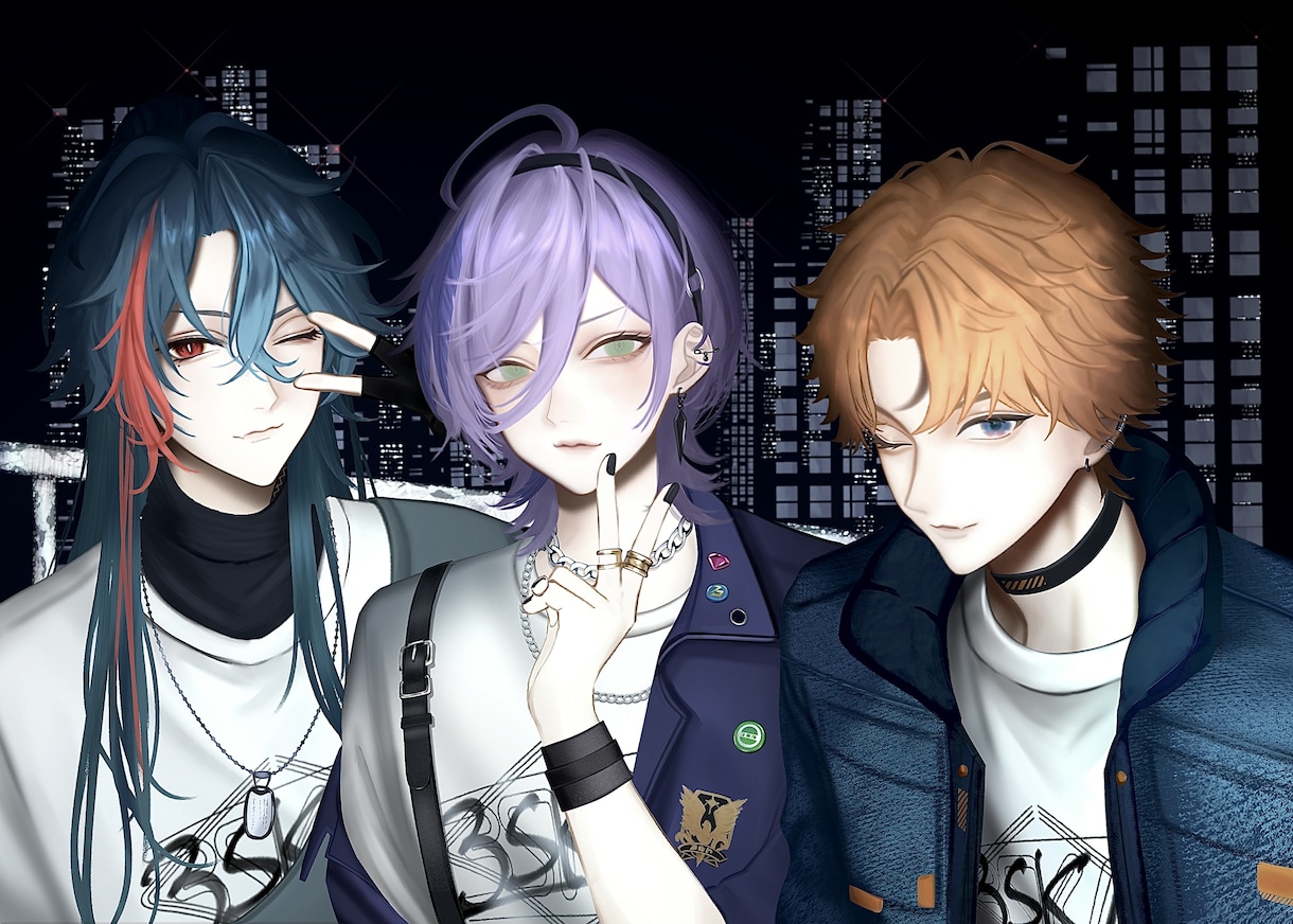 一枚絵などを作成いたします アイコン、ヘッダー、サムネイル、MVイラストなどなど！ イメージ3