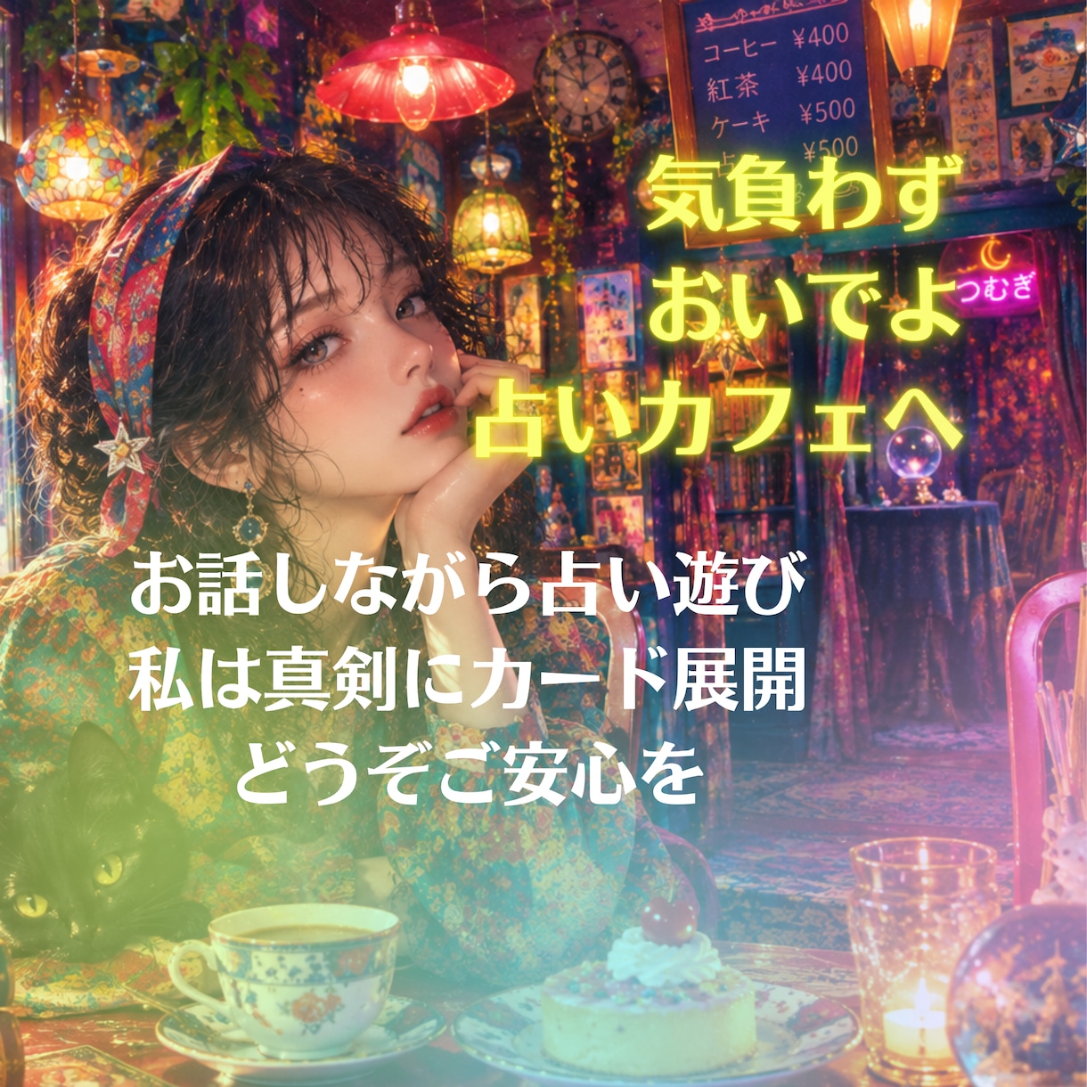 話したいことなんでもどうぞ♪もちろんカード引きます ❤占い遊び❤カードはもう1人のお友達♪心が軽くなりますように イメージ2