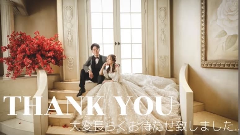 結婚式 盛り上がる オープニングムービー 作ります 写真のみで(動画も可能)おしゃれで素敵に♡⃛ イメージ4