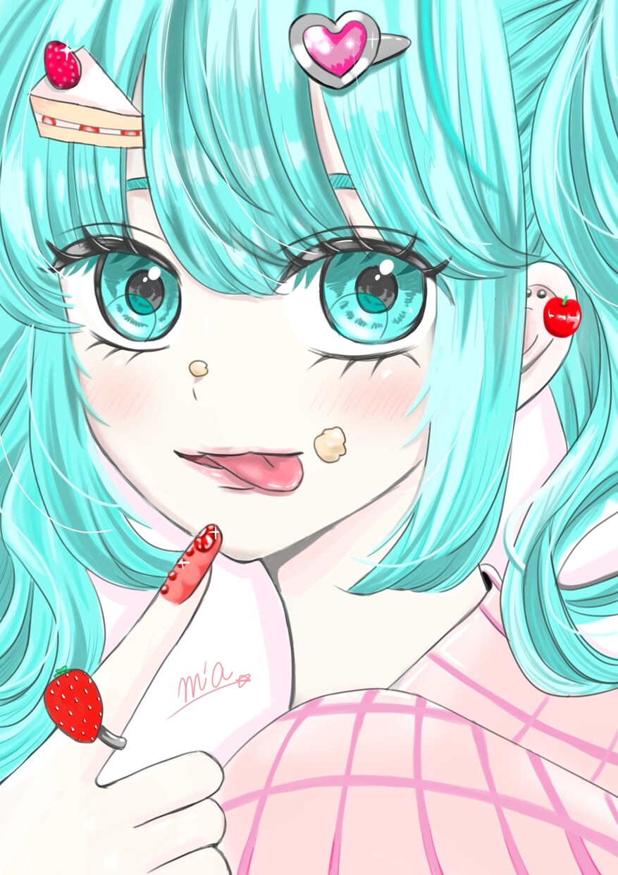 アニメ風女の子のイラストを描きます アニメ風タッチイラスト