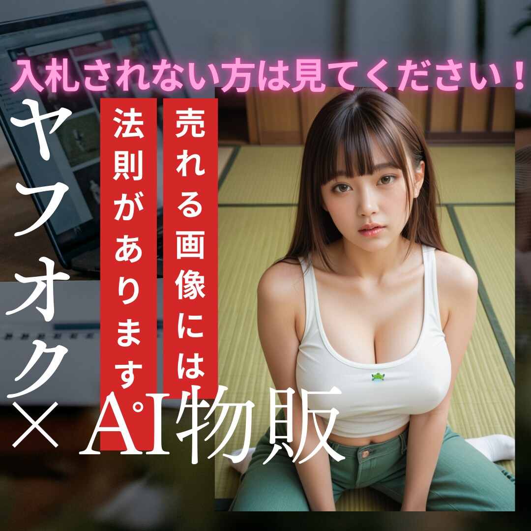ヤフオク×AIグラビア物販の出品画像を添削します 画像3点までメッセージで添削します！ イメージ1