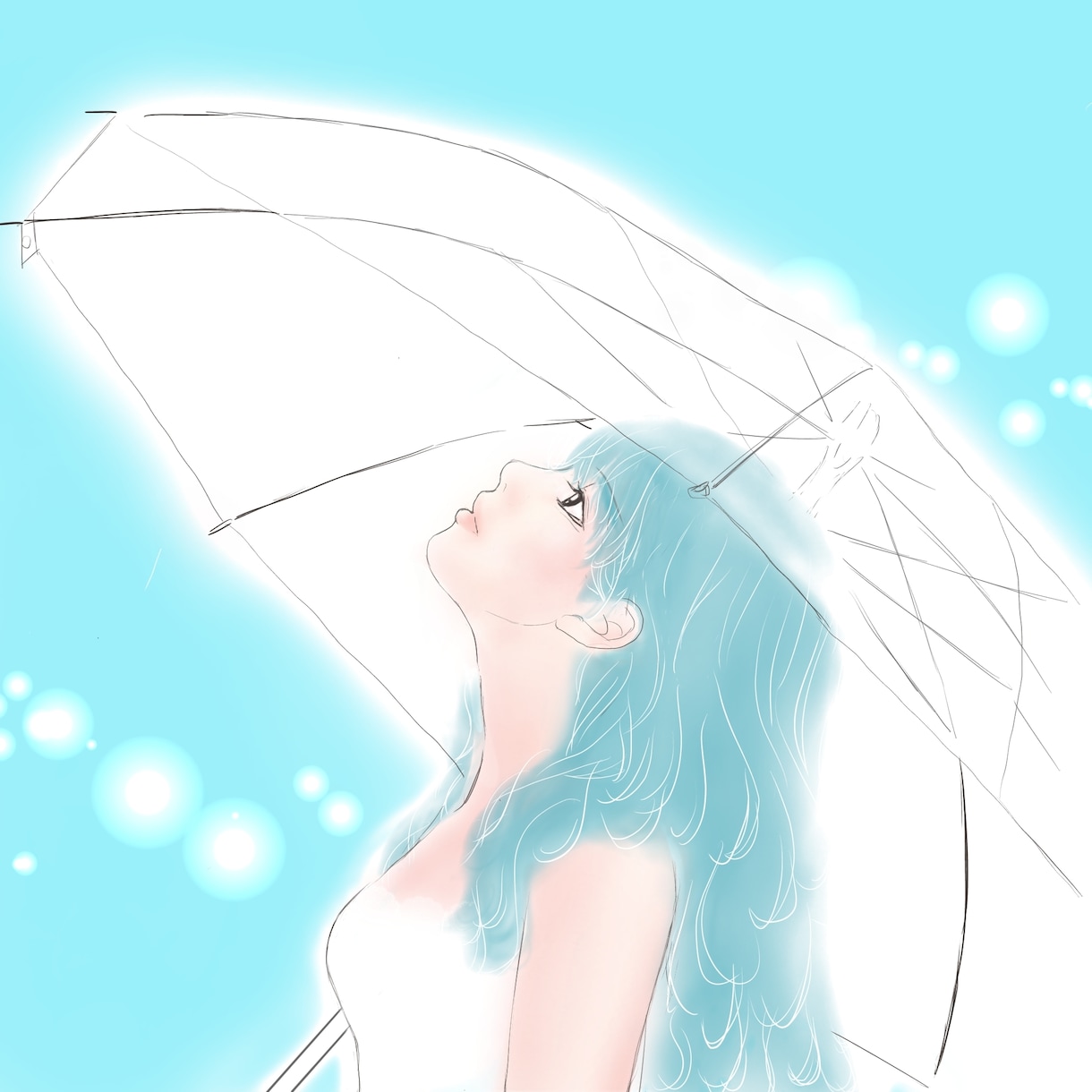 透明感のある可愛い女の子描きます アイコン・ブログ・グッズなど用途に合わせたオリジナルイラスト イメージ2