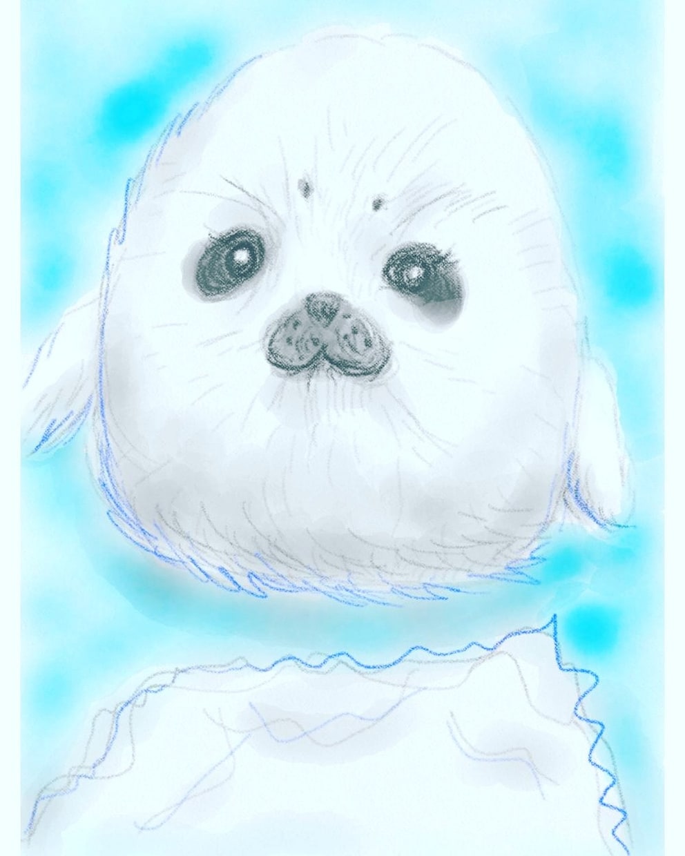 ペットや好きな動物のイラスト、お描きします 背景は、ご対象にあったイメージカラーで、配色アレンジします！ イメージ2