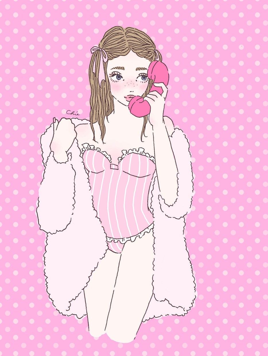 商用利用可！可愛くてお洒落な女の子絵を描きます ポストカード、Tシャツデザインにも！今だけアイコン作成無料！ イメージ1