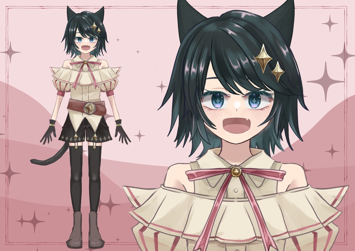 Vtuberキャラデザからモデリングまで制作します 可愛くてかっこいいあなた専用モデルを作らせてください イメージ4