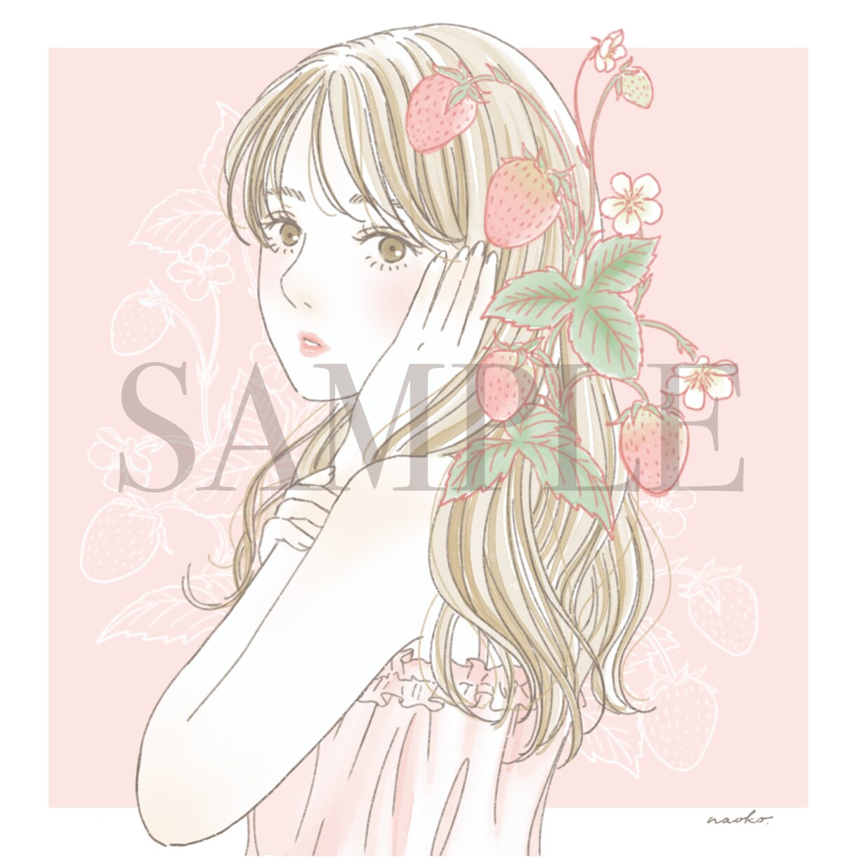 繊細でおしゃれなガールズイラスト描きます 美容・ファッション系、広告などにおすすめです イメージ4