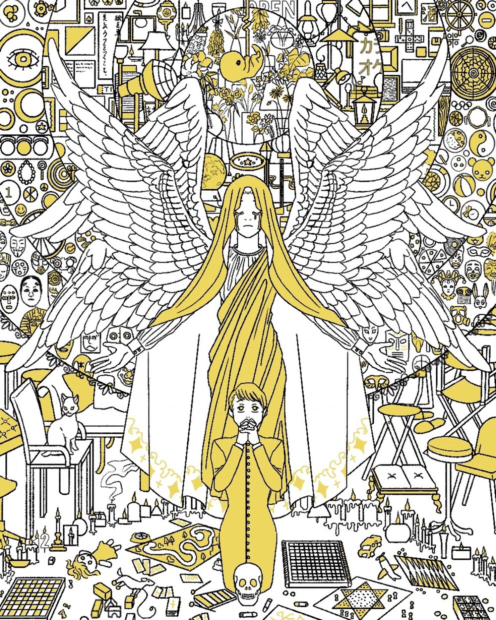 モチーフを元にごちゃごちゃの細かい絵を描きます 基本白黒イラストですが、カラーにも対応するようになりました！ イメージ10