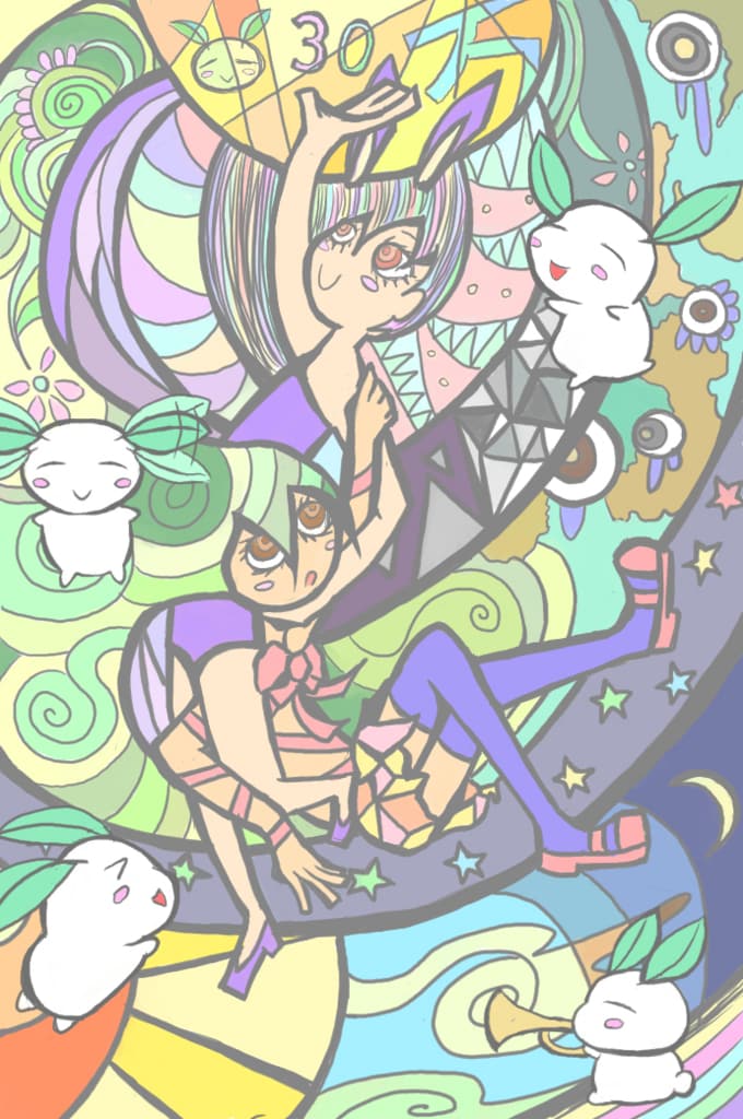 ポップでダークなイラスト制作をします SNS等のアイコン、ヘッダー、商用に最適！ イメージ10