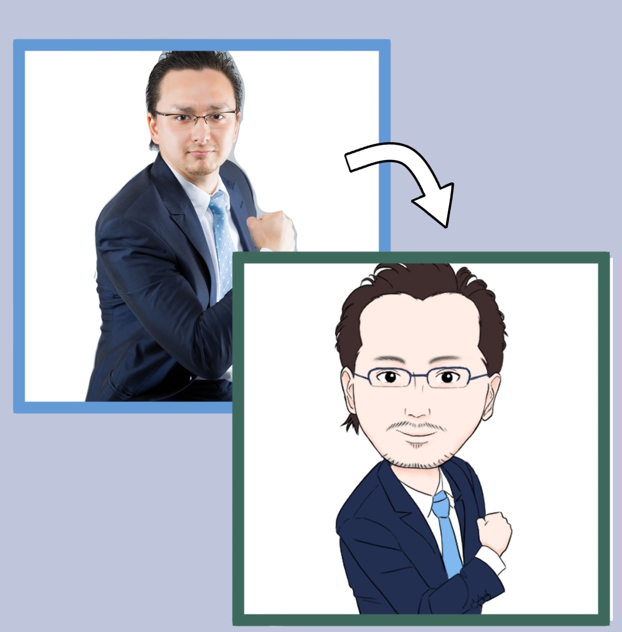 あっさりとした可愛い似顔絵お描きします 顔のみ～全身、格安2000円で承ります！ イメージ4