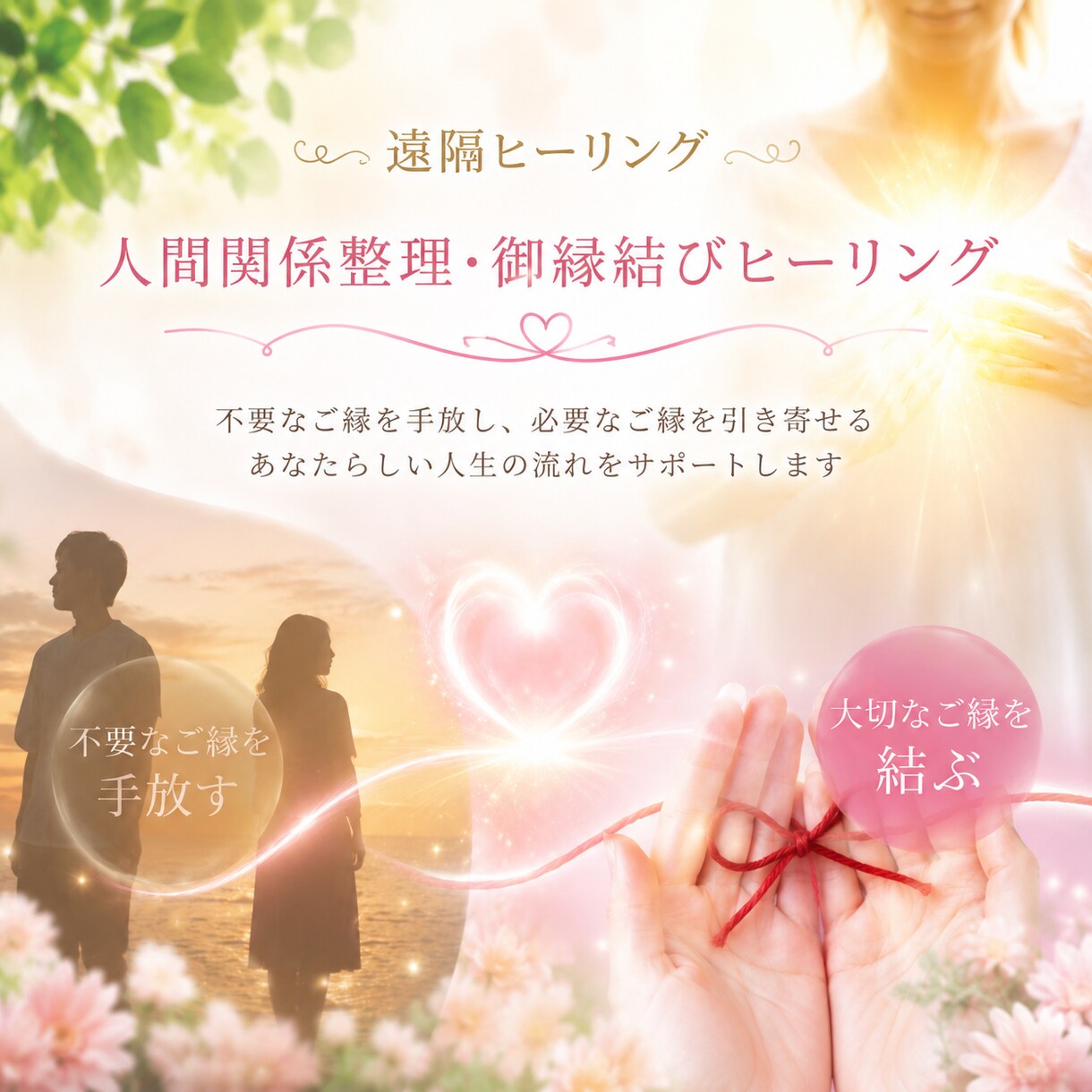 人間関係整理。ご縁結びヒーリングします 人間関係で悩んでいて良いご縁をむすんでいけるように。 イメージ1