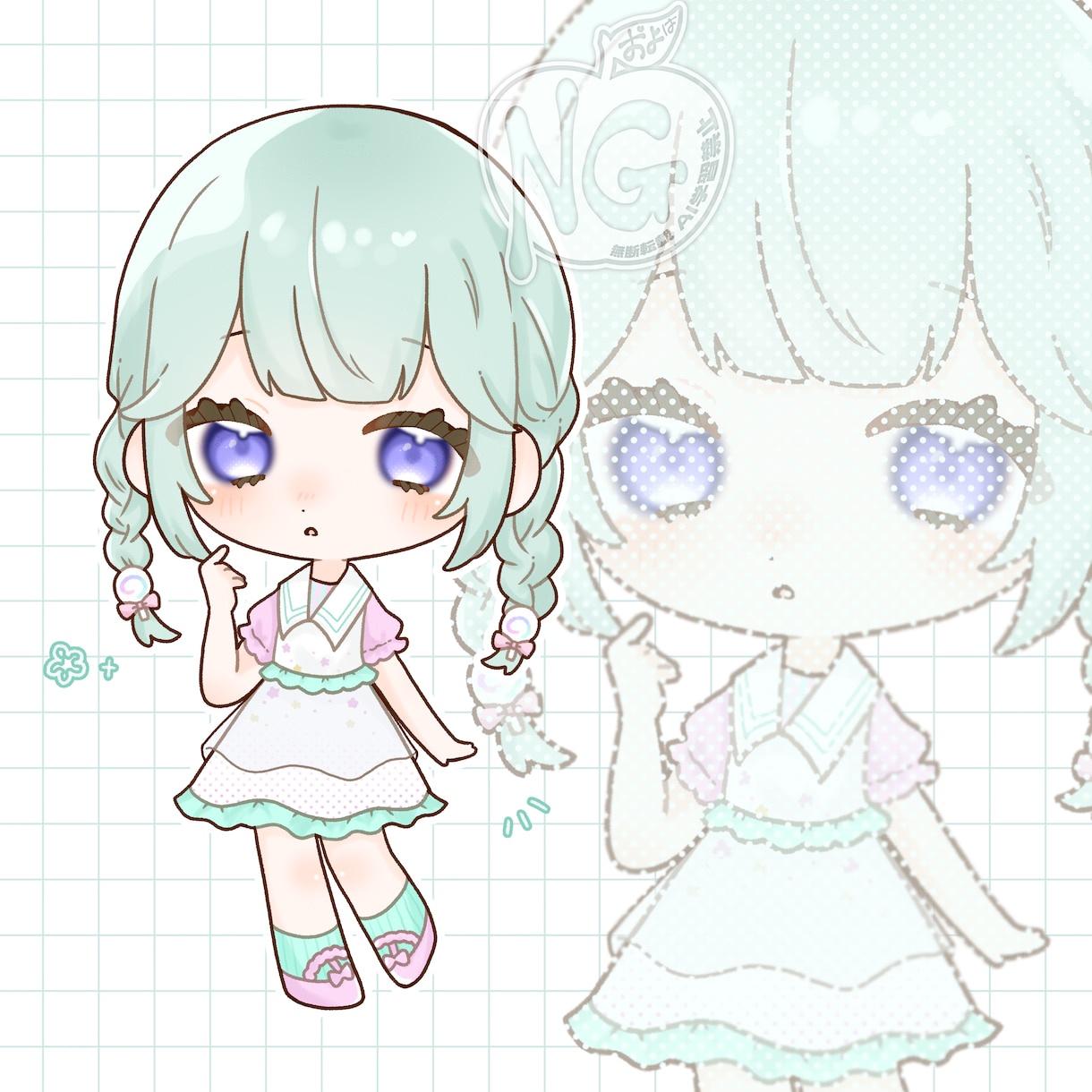 もちもちかわいいSDをお描きします もちもちでかわいいSDが得意です！表情差分、商用利用◎ イメージ2