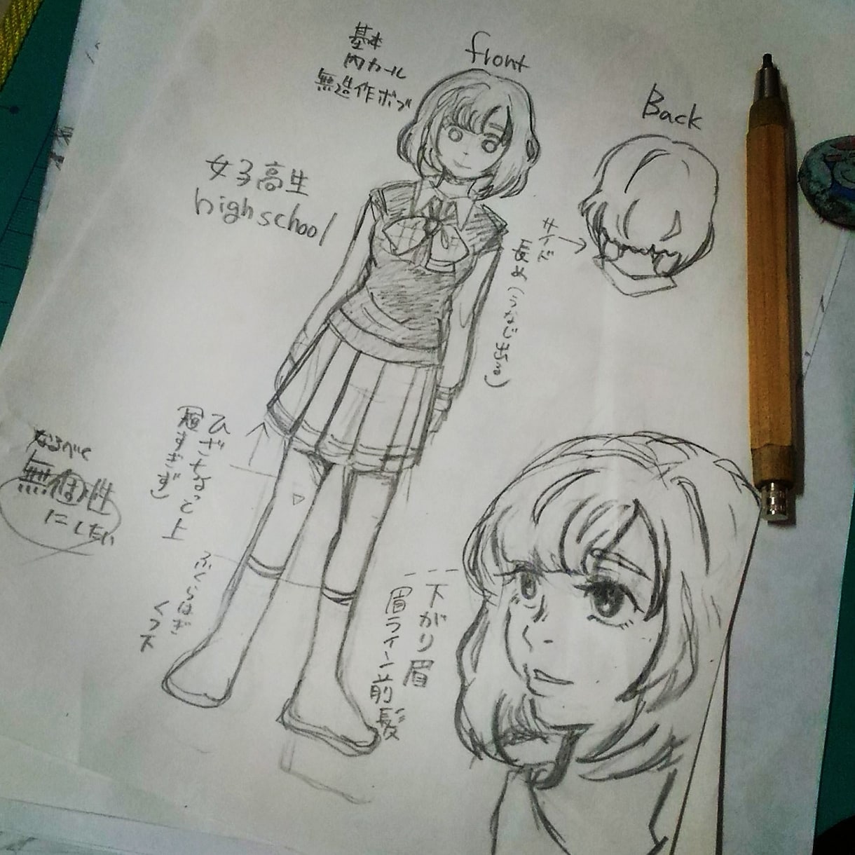 制服イラストお描きします 卒業や引退の記念に、既製品にはない思い出を込めて！ イメージ2