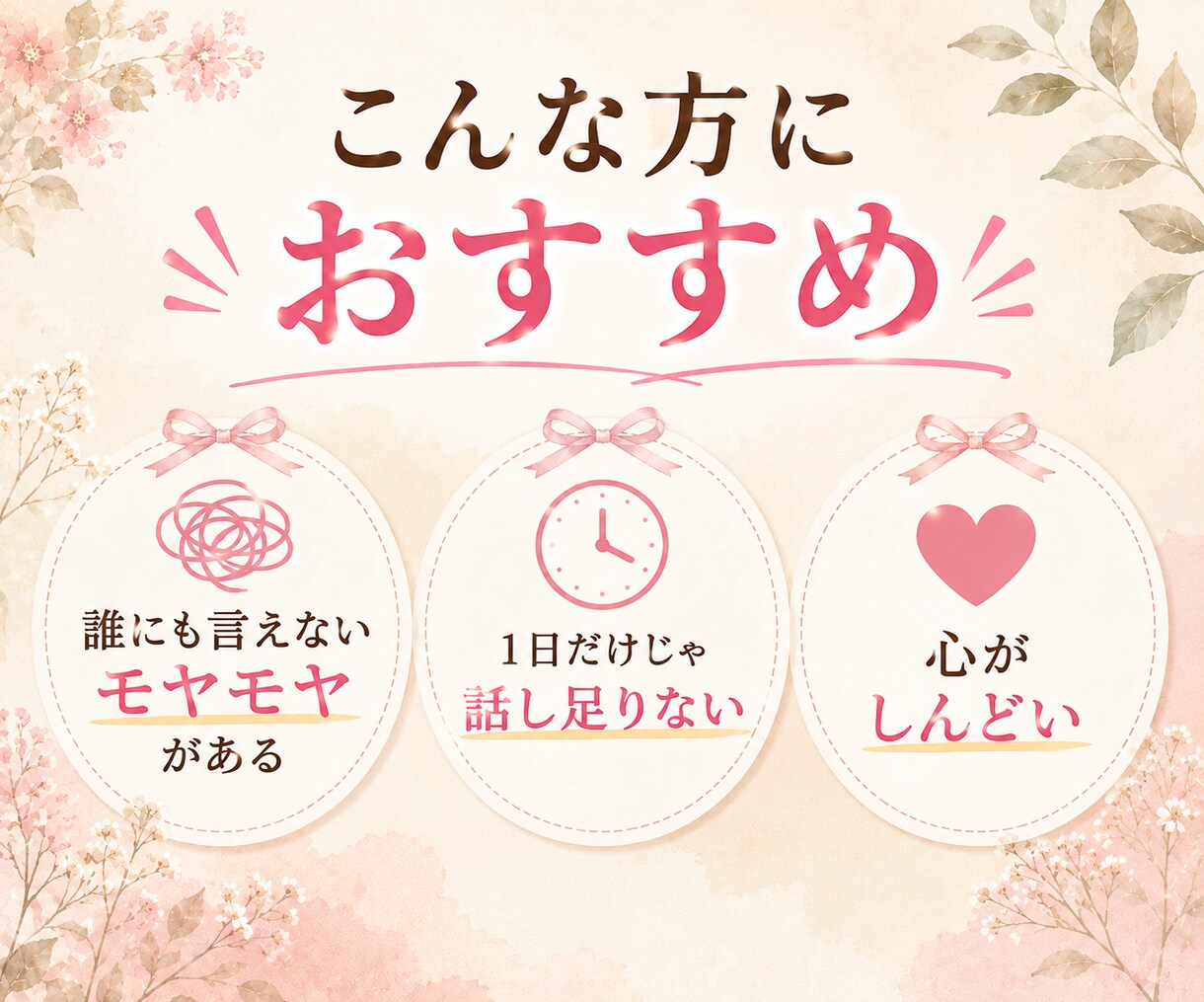 ３日間、やり取り回数無制限で繋がります 利害関係のない「安全な第三者」に本音を吐き出して心に余白を! イメージ2