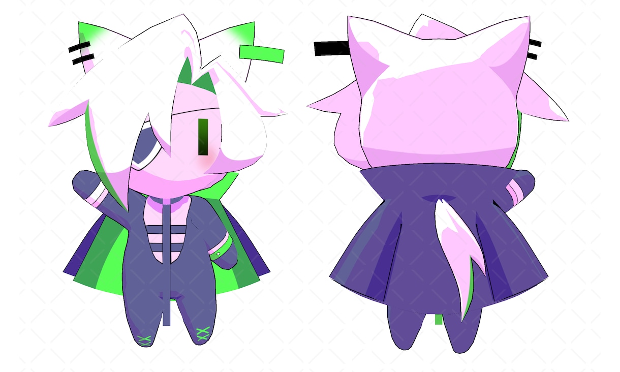 フルスクラッチ3Dモデル制作いたします VTuber活動などにお使いいただけます！ イメージ6