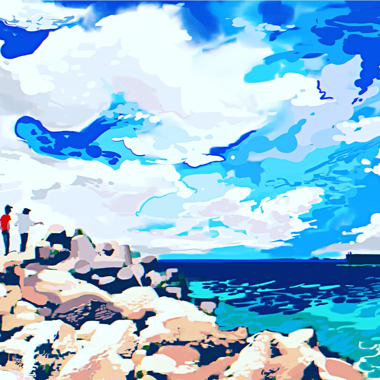 お洒落で華やかなアイコン待ち受けイラスト描きます アイコン、待ち受け、似顔絵をハイクオリティ で描きます！ イメージ9