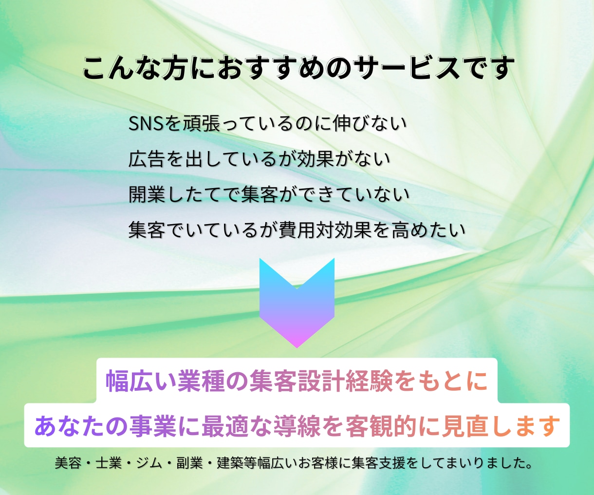 売上に繋がる集客導線設計のご相談承ります 多業種の集客設計経験を元に売上につながる導線を再設計します。 イメージ2