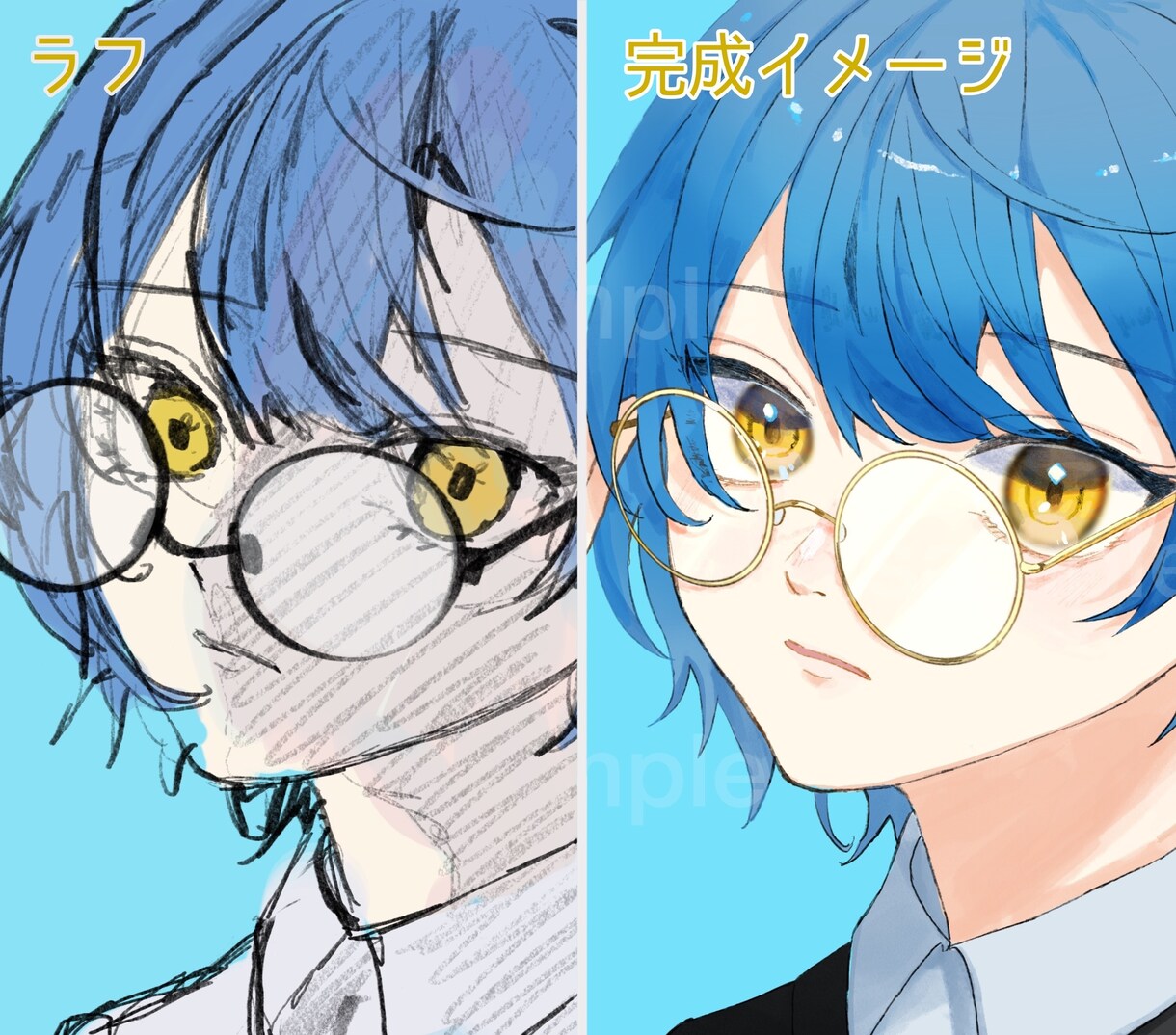 SNSで使用できるアイコン用イラストを製作します あなた専用のアイコンで個性を出そう イメージ9