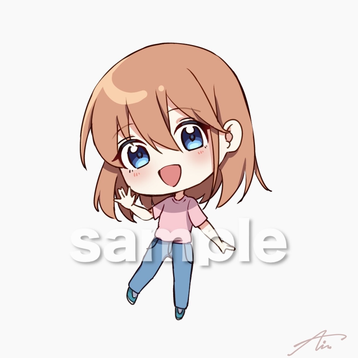 可愛いアニメ塗りイラストを描きます 一枚絵、サムネ、スチル、立ち絵など　キャラデザも！ イメージ8