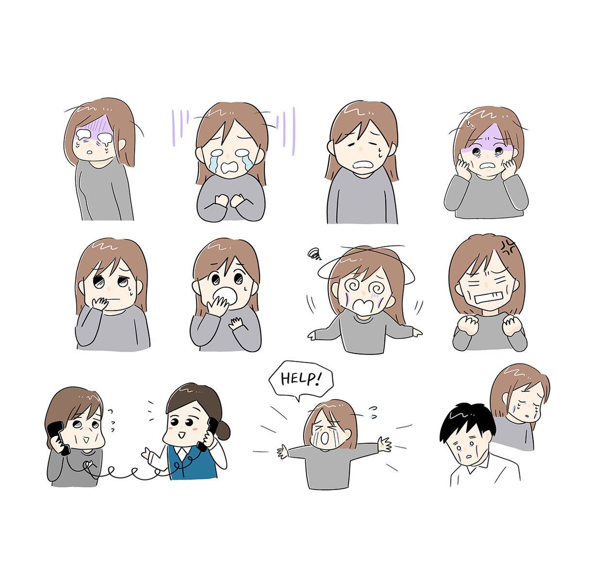 分かりやすく伝わる、可愛いイラストを描きます 商用可能！ポップで可愛いイラストで、伝えるお手伝いをします イメージ4