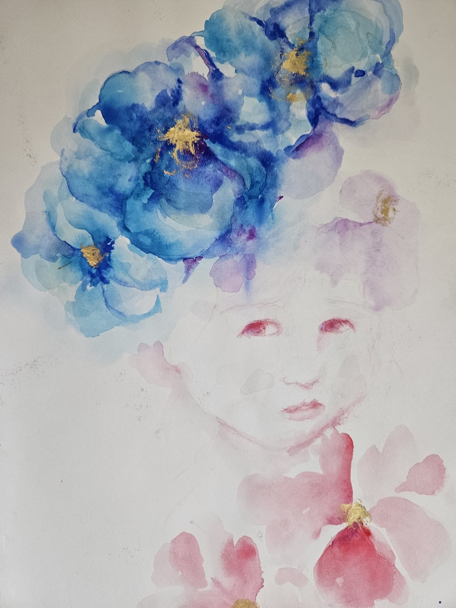 似顔絵オーダーイラストや挿し絵をお描きします リアルっぽく　水彩よりの優しいタッチで仕上げます。 イメージ3