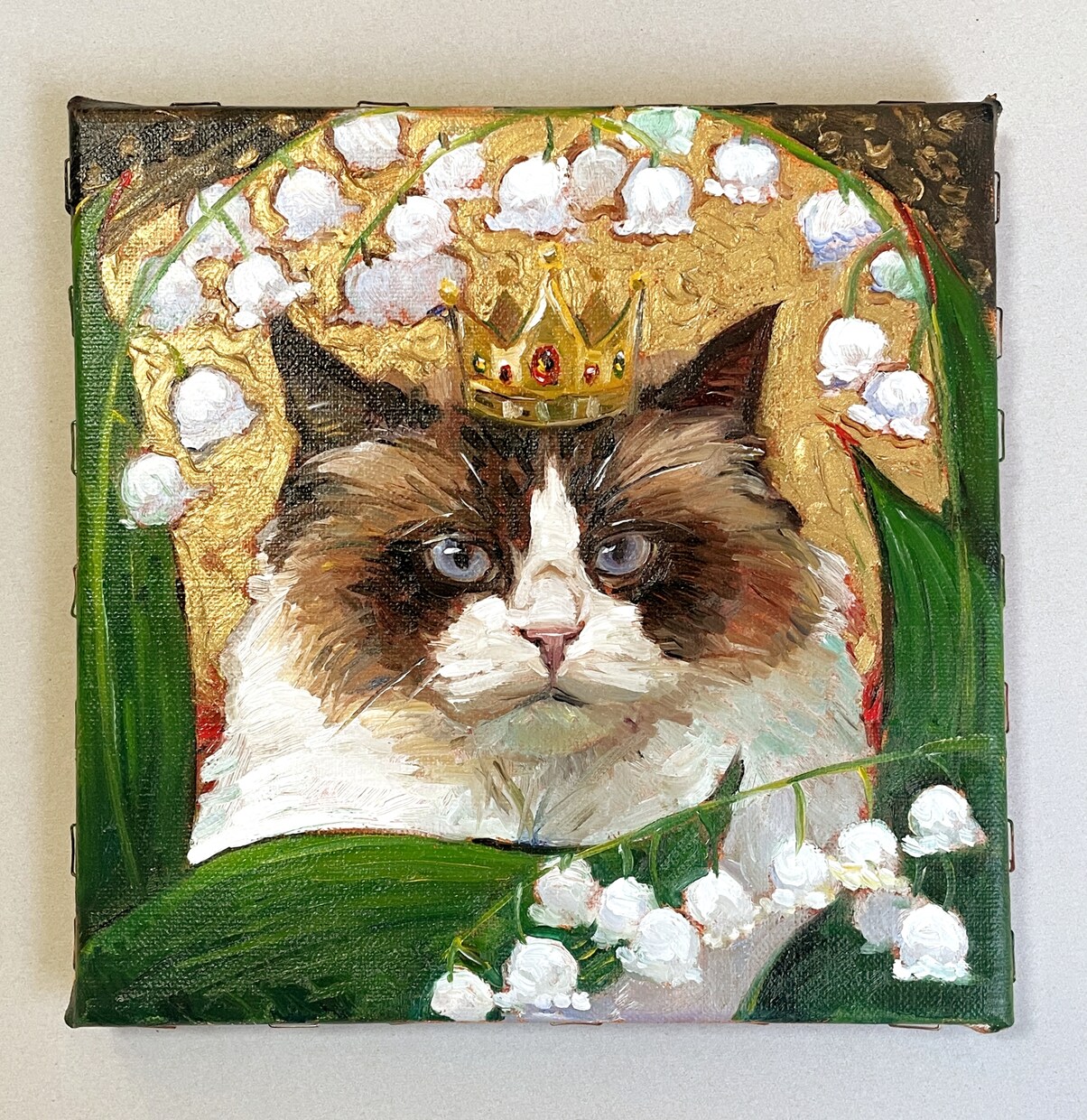 ペット 犬 猫 似顔絵をキャンバス油彩で描きます ペットを大きなキャンバスに油絵の具で描きます！ イメージ2