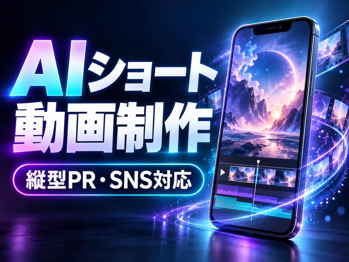 AIで縦型ショート動画を制作します 店舗・商品・SNS向けのPR映像を丁寧に制作 イメージ1