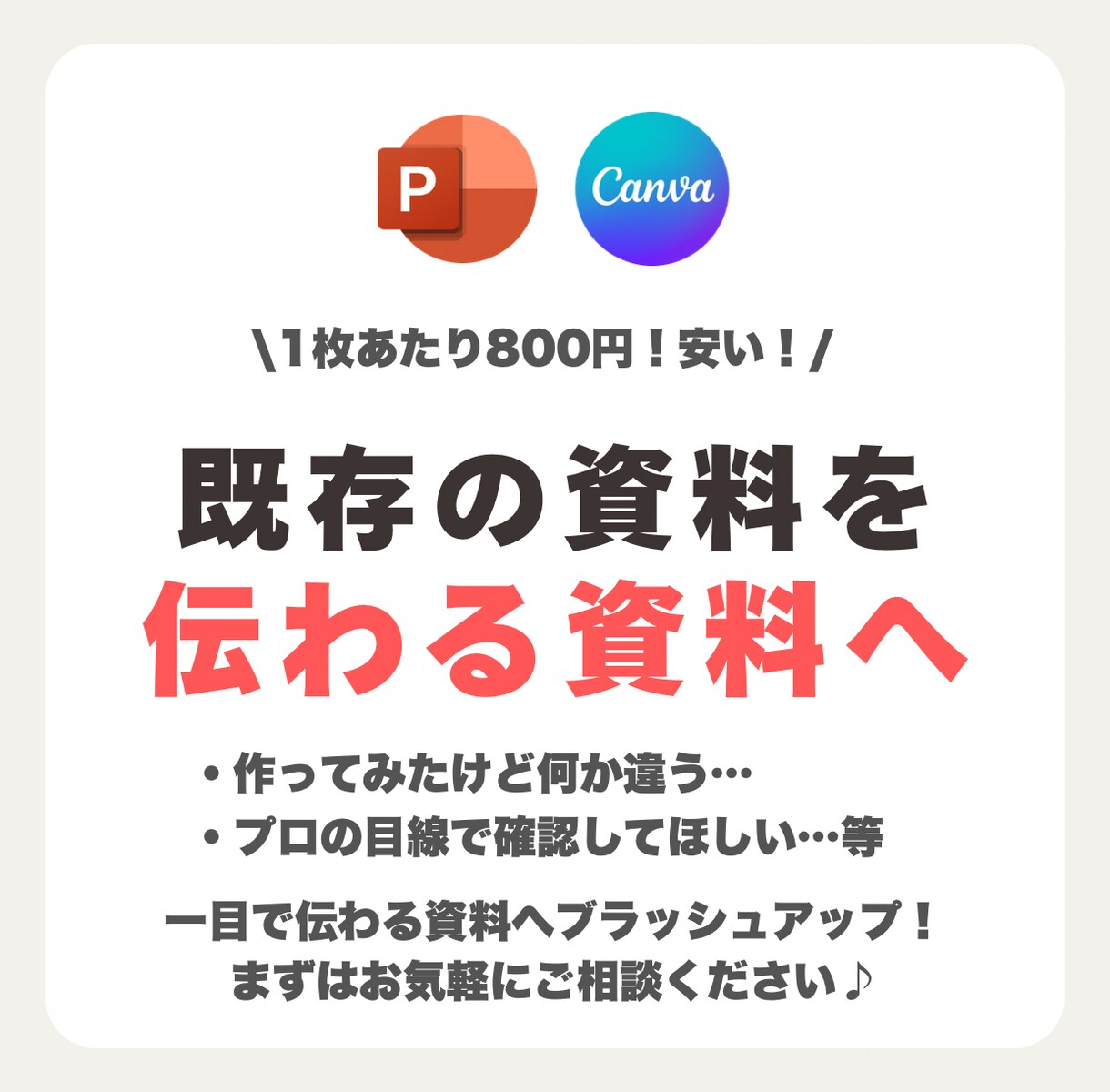 社内資料を一目で伝わる『魅せる資料』へ整えます 情報整理・デザイン調整に特化 | Canva対応可 イメージ2