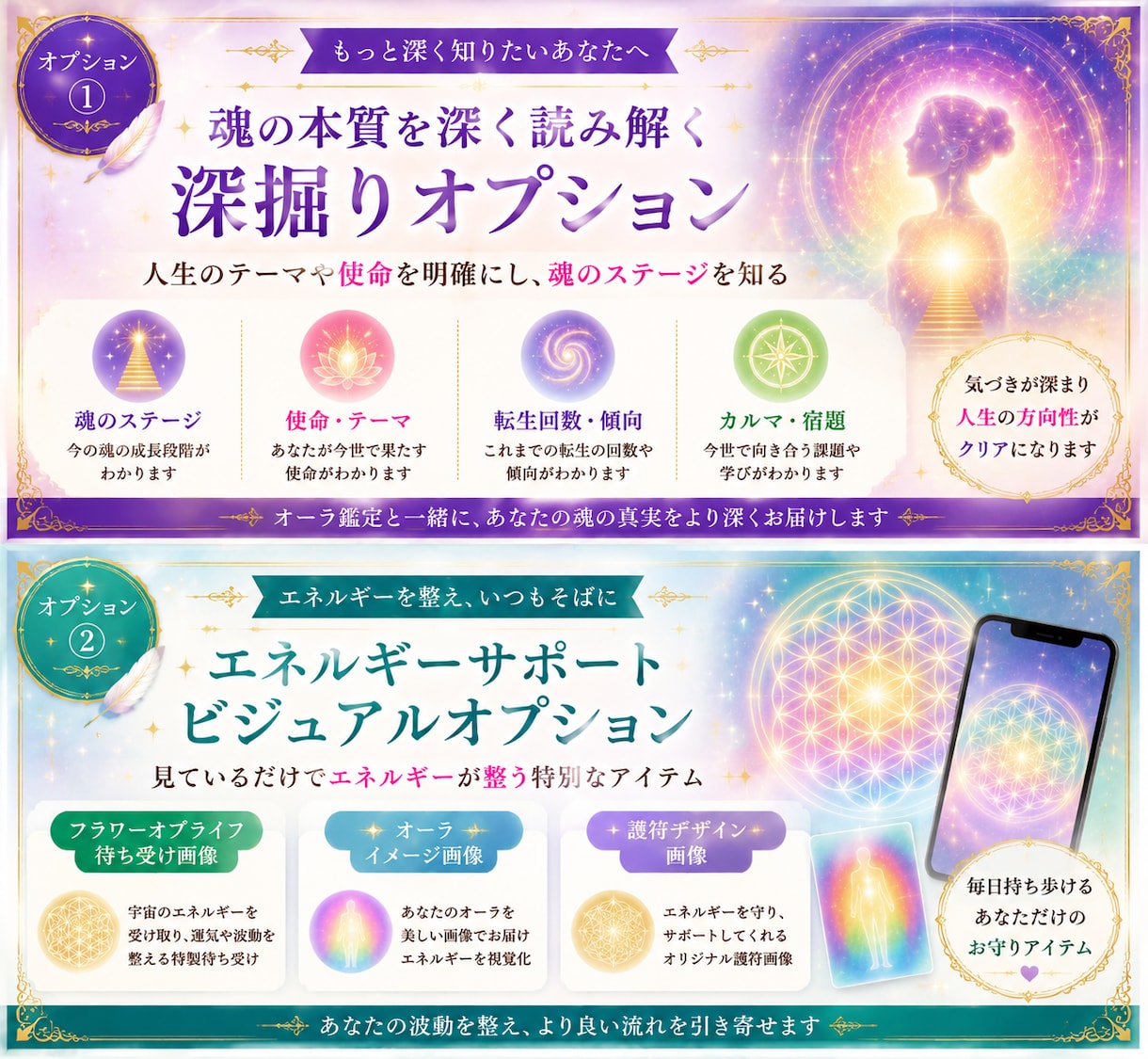 今のあなたを包む「オーラ」を鑑定します 神託メッセージ・ チャクラ解説・ オーライメージ画像付き イメージ6