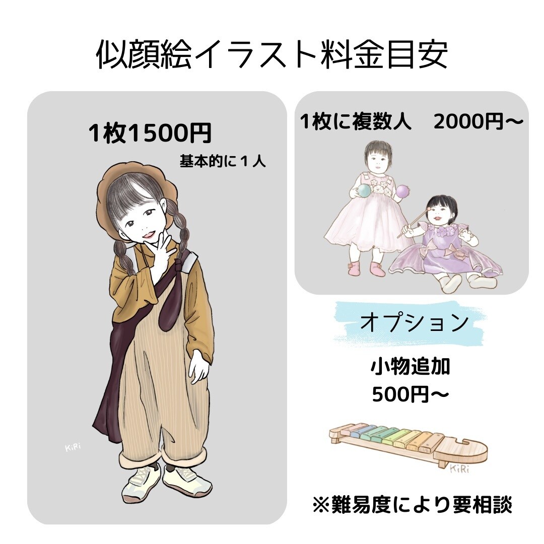 やさしくてシンプルな似顔絵を描きます あなたの大切な写真をイラストに。 イメージ1