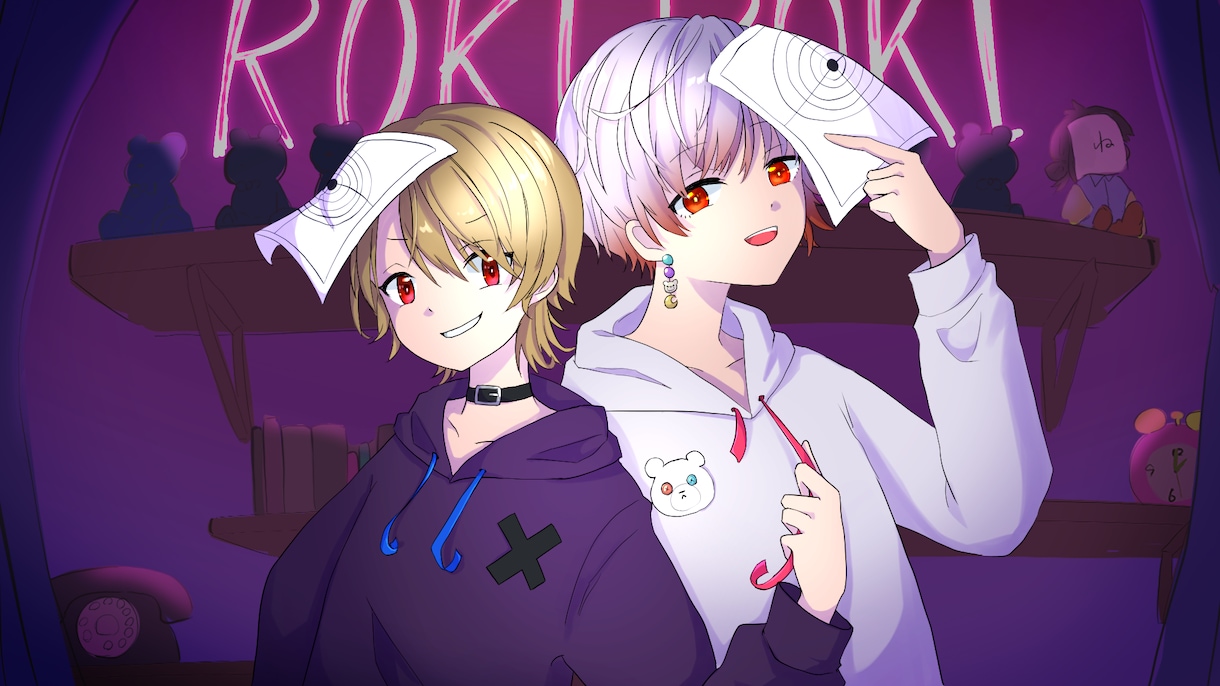 歌ってみたのサムネイルイラスト描きます グッズ用イラストやその他イラストも承ります！ イメージ4