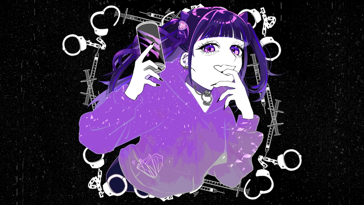 歌ってみた・ボカロ曲のイラスト描きます 歌う絵師がアナタの活動を応援したい！ イメージ7