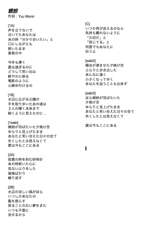 プロ案件実績多数の作家が作詞します 想いや世界観を「歌いやすい言葉」に｜English OK イメージ5