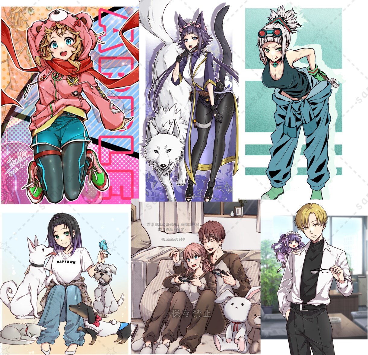 スマホの待ち受け描きます 自分だけの待受画面が欲しい方！プレゼントにも(⊙ ͜  ⊙) イメージ2