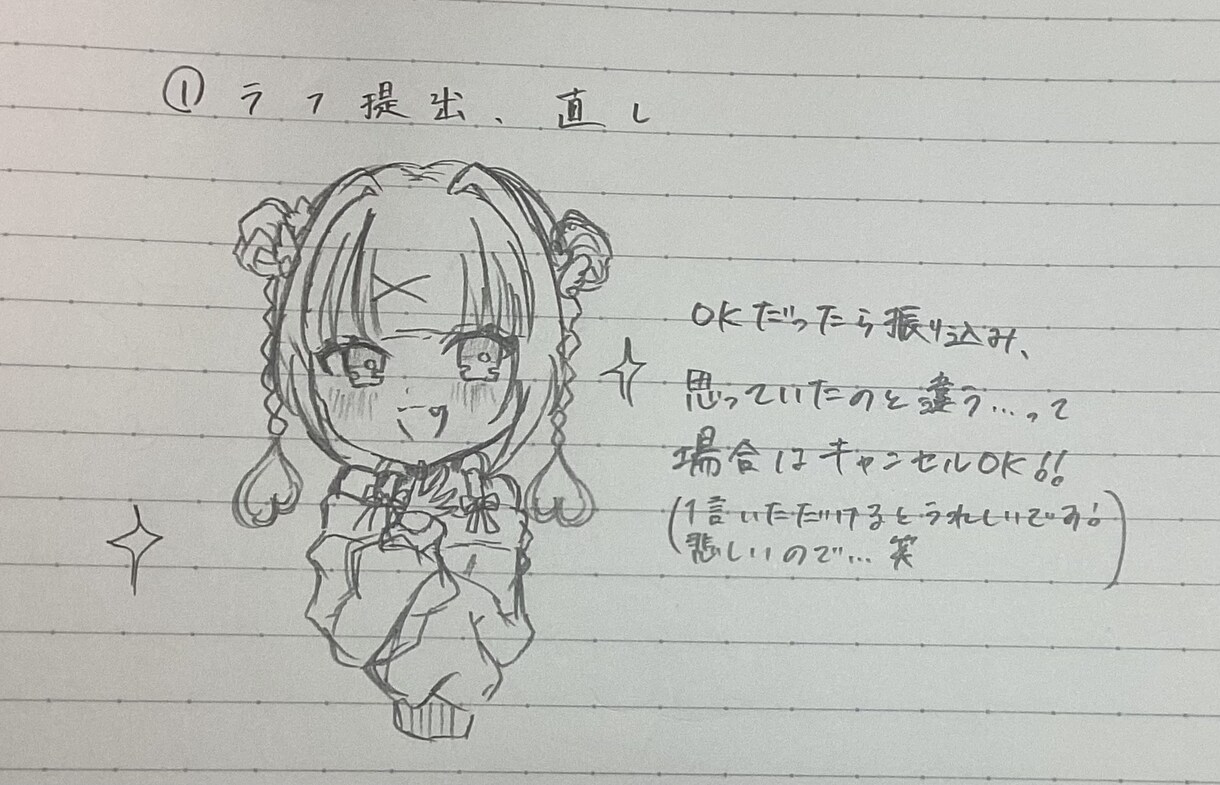 アイコン、ラインスタンプ、ちびキャラ立ち絵描きます アナログ、デジタル選べます！詳細はチャットにて✨ イメージ1