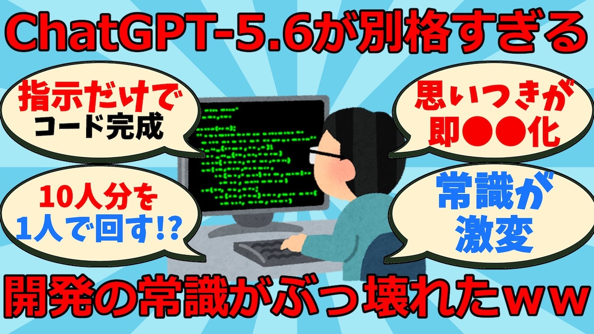 2ch反応集・ゆっくり解説のサムネを作ります 参考画像をもとに横動画で目を引く一枚を作ります イメージ1