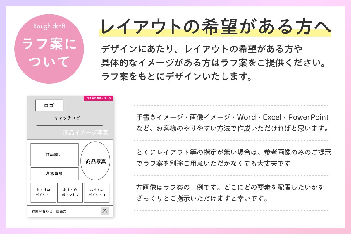 チラシ・POP・メニューなどデザインします グラフィックデザイナーが一緒にチラシをデザイン！ イメージ5