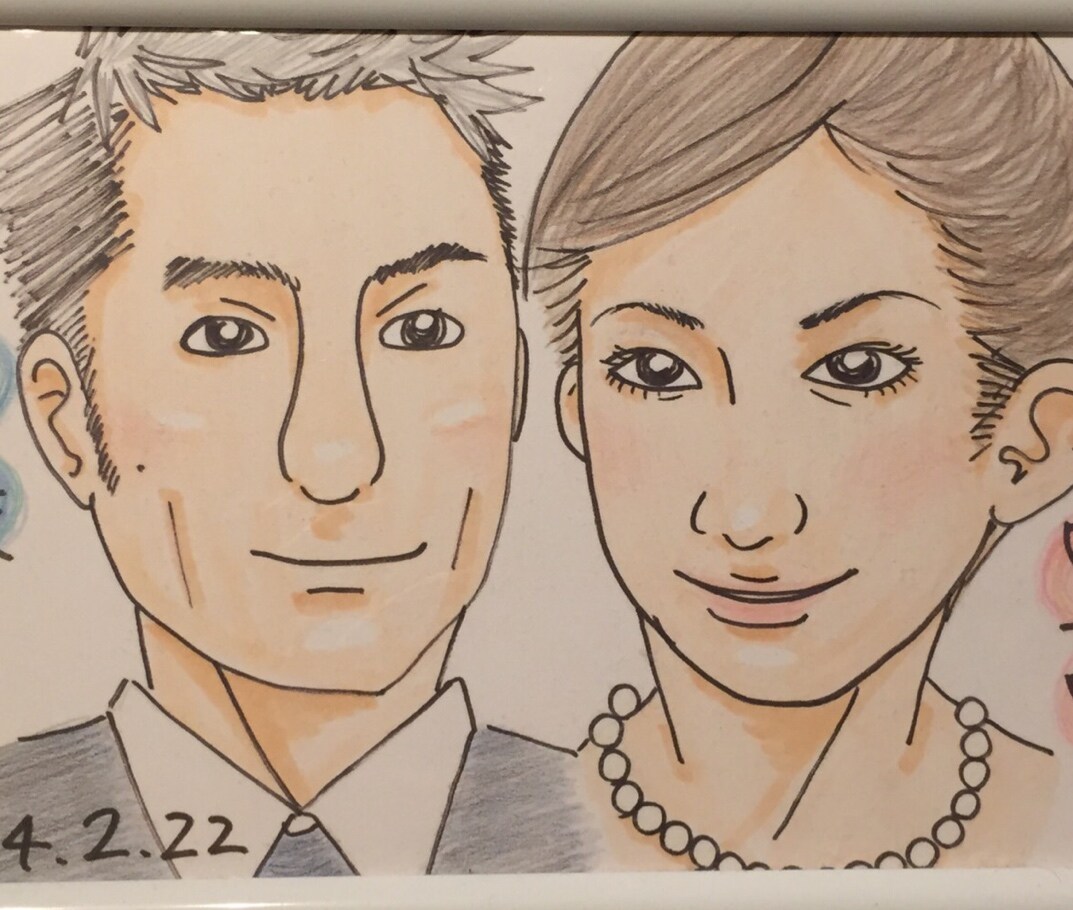 手描きの似顔絵描きます 色鉛筆やクレヨンで優しい風合いの似顔絵はいかがですか？ イメージ1