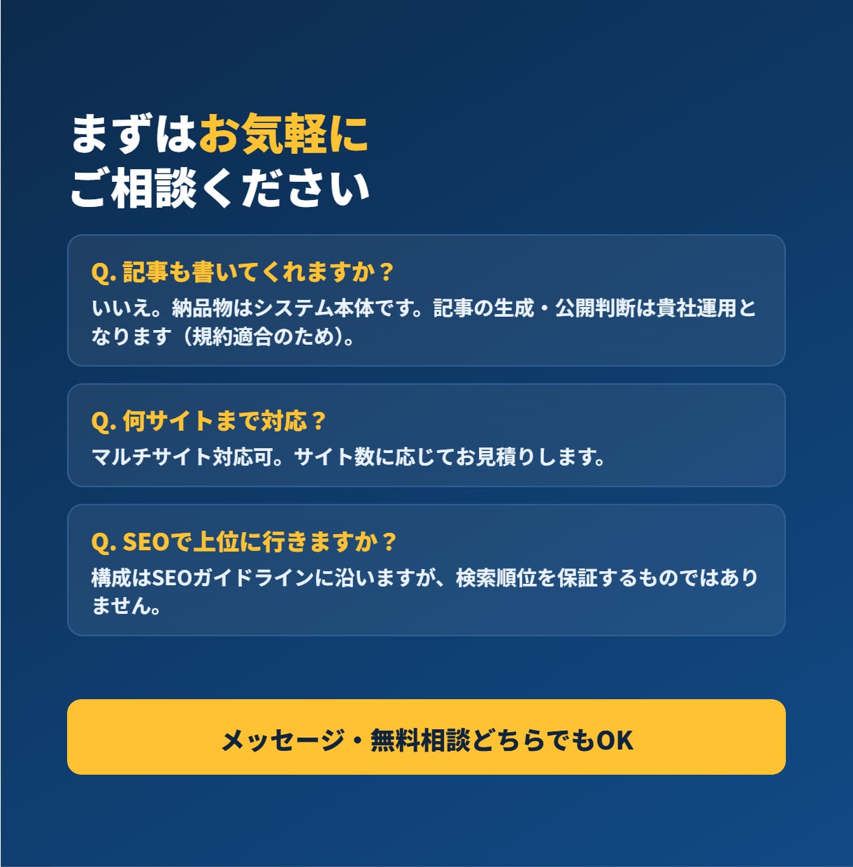 記事量産・WordPress自動投稿を構築します 記事制作のコストと手間を、仕組みで減らします イメージ5