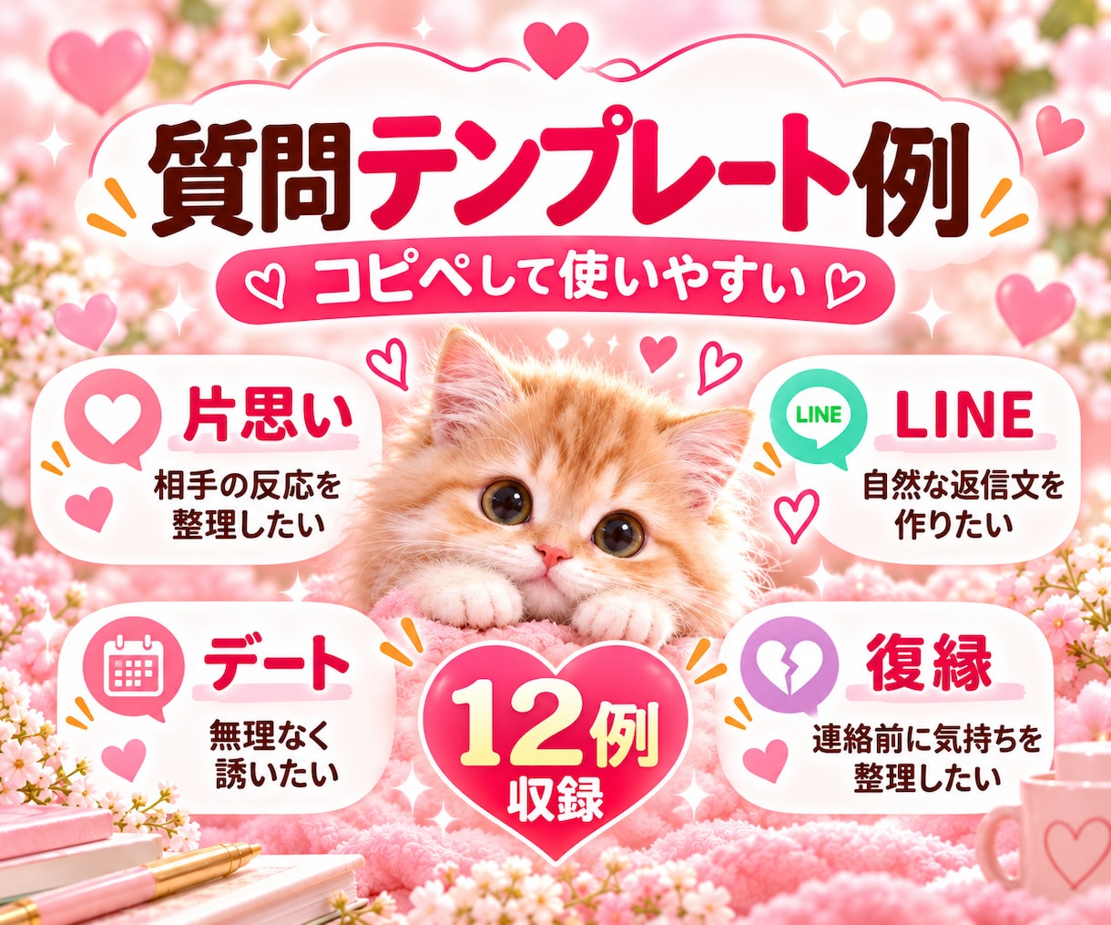 恋愛相談AIで片思い・復縁等の整理方法を届けます LINE返信・デート・交際中・恋人の不安を整理するヒント イメージ5